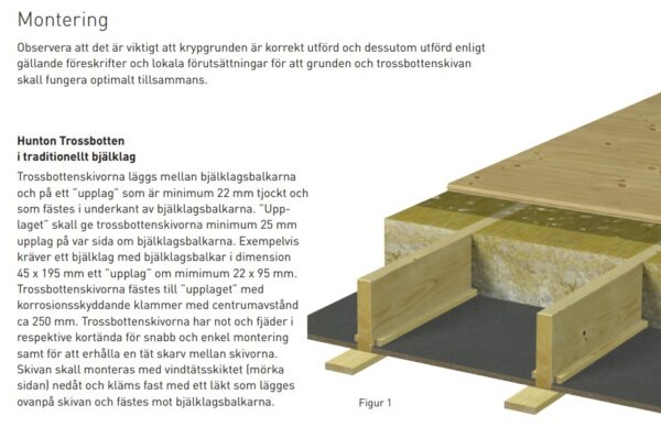 Trossbottenskiva 12x555x1200 Hunton - Image 2