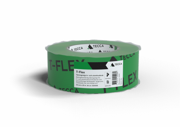 T-Flex Byggtätningstejp 50mm x 25 meter grön - Image 2